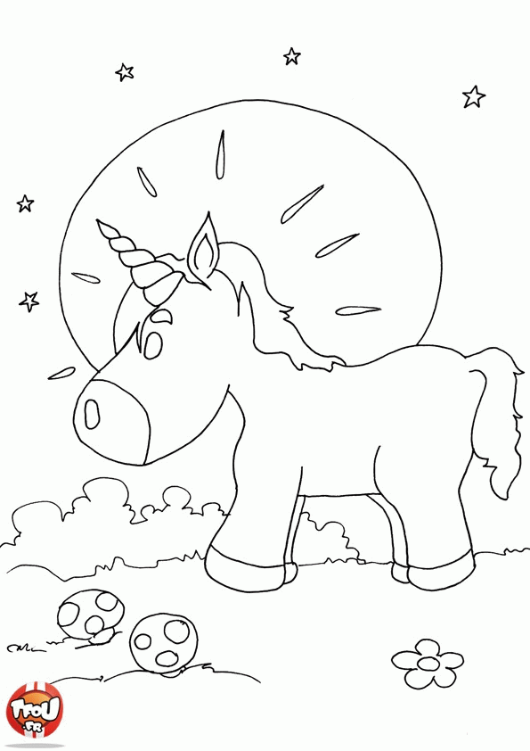 Jednorożec, pegaz kolorowanki